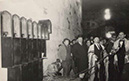 Chazan Shabtay Braun (father of Chazan Yechezkel Braun) with his boys at a kotel performance