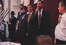 Chazan Braun performing at the parliament house